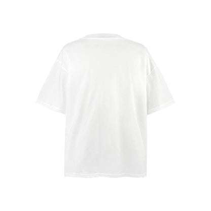American vintage street T-shirt retro washed men's loose half-sleeved shirt