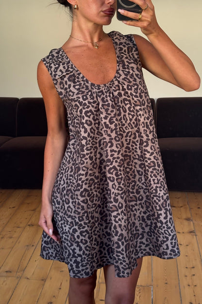 Eden Mini Dress Leopard