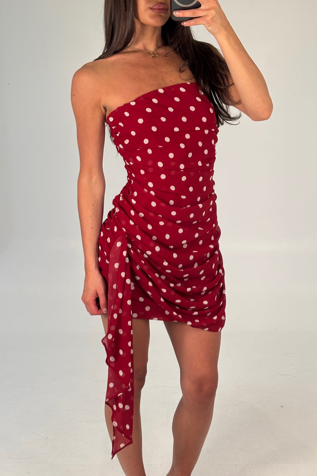 Charley Mini Dress Wine - FINAL SALE