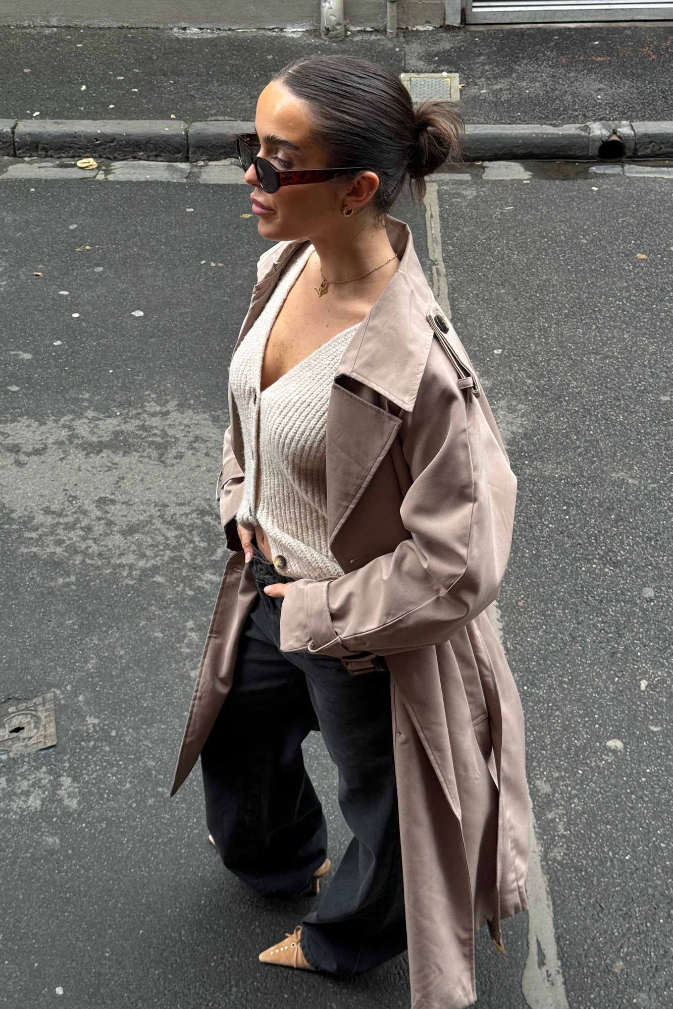 Lia Trench Mocha
