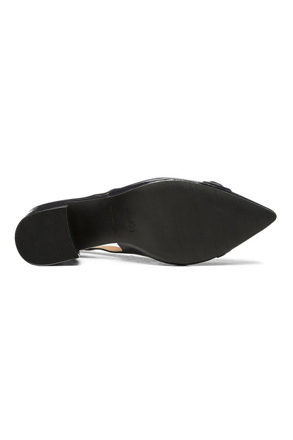 Sanya Slingback Heels - Navy