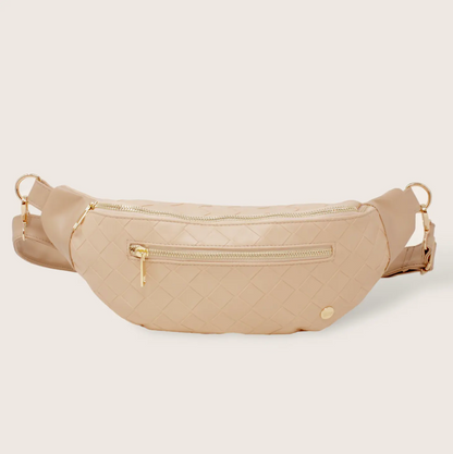 Cognac Luxe Belt Bag - Oat