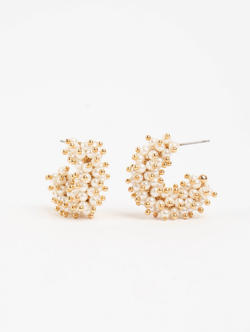 Pearl Cluster Earrings