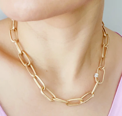Chain Link Gold Necklace