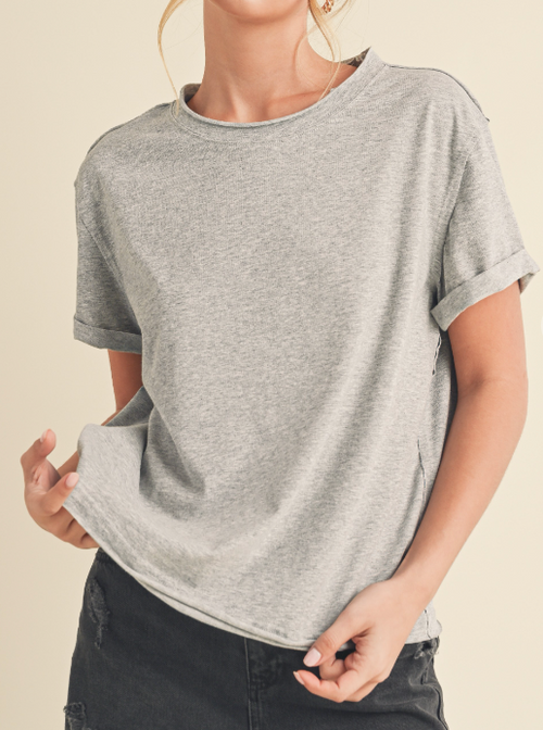 Easy Does It Basic Tee (Heather)