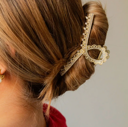 Queen Anne's Lace Claw Clip