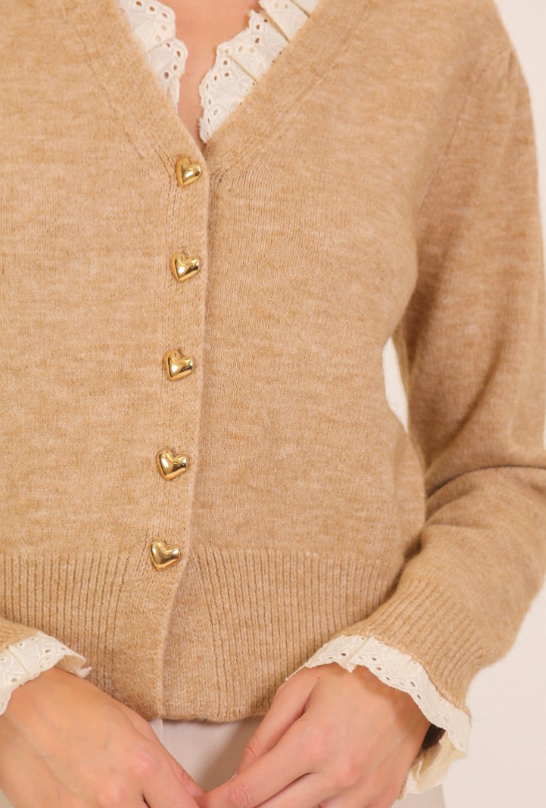 (SALE) Heart Of Gold Sweater