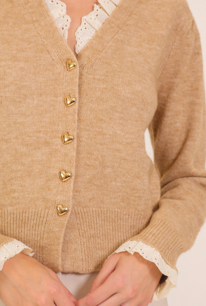 (SALE) Heart Of Gold Sweater