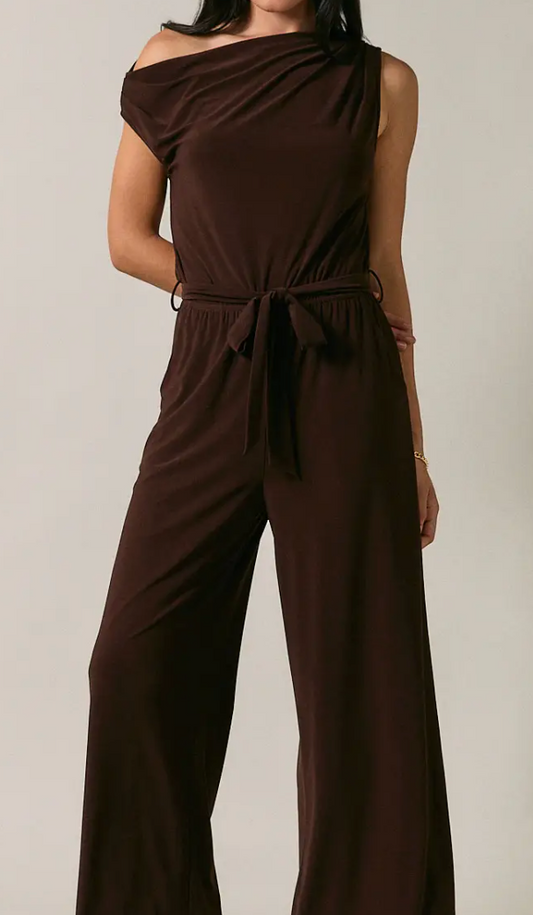 Espresso Asymmetrical Jumpsuit
