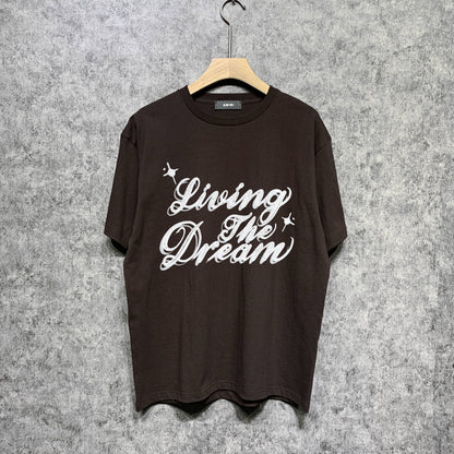 Amiri t shirts letterprinting short sleeves