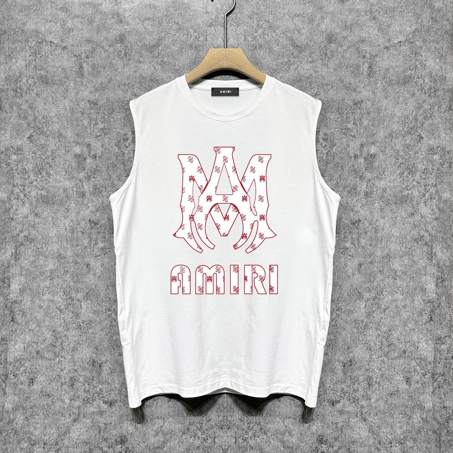 Amiri tank top cashew flower large simple logo printing