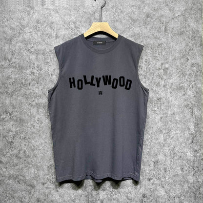 Amiri tank top hollywood letterprinting