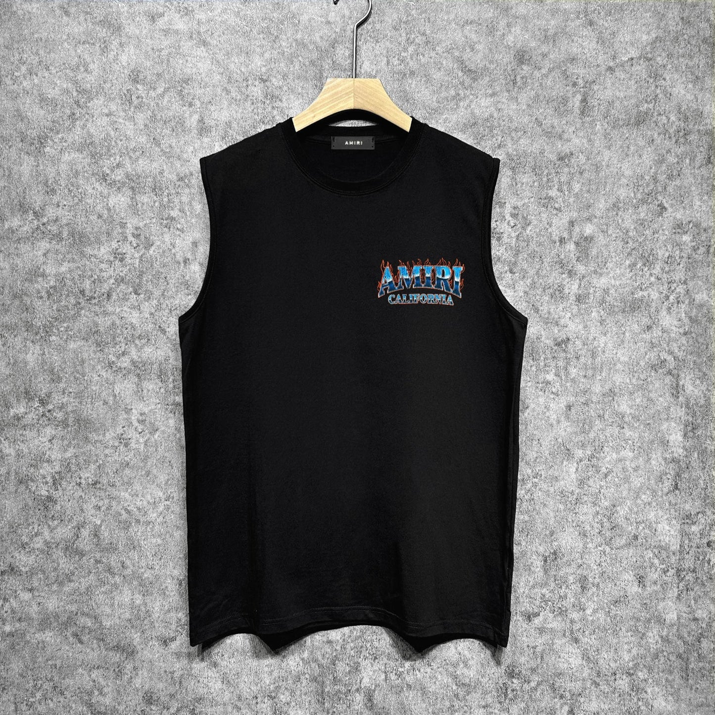 Amiri tank top flame island print