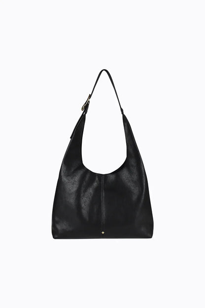 Kismet Slouch Bag Black Grain/Gold