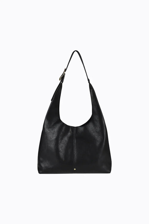 Kismet Slouch Bag Black Grain/Gold