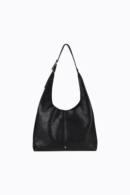 Kismet Slouch Bag Black Grain/Gold