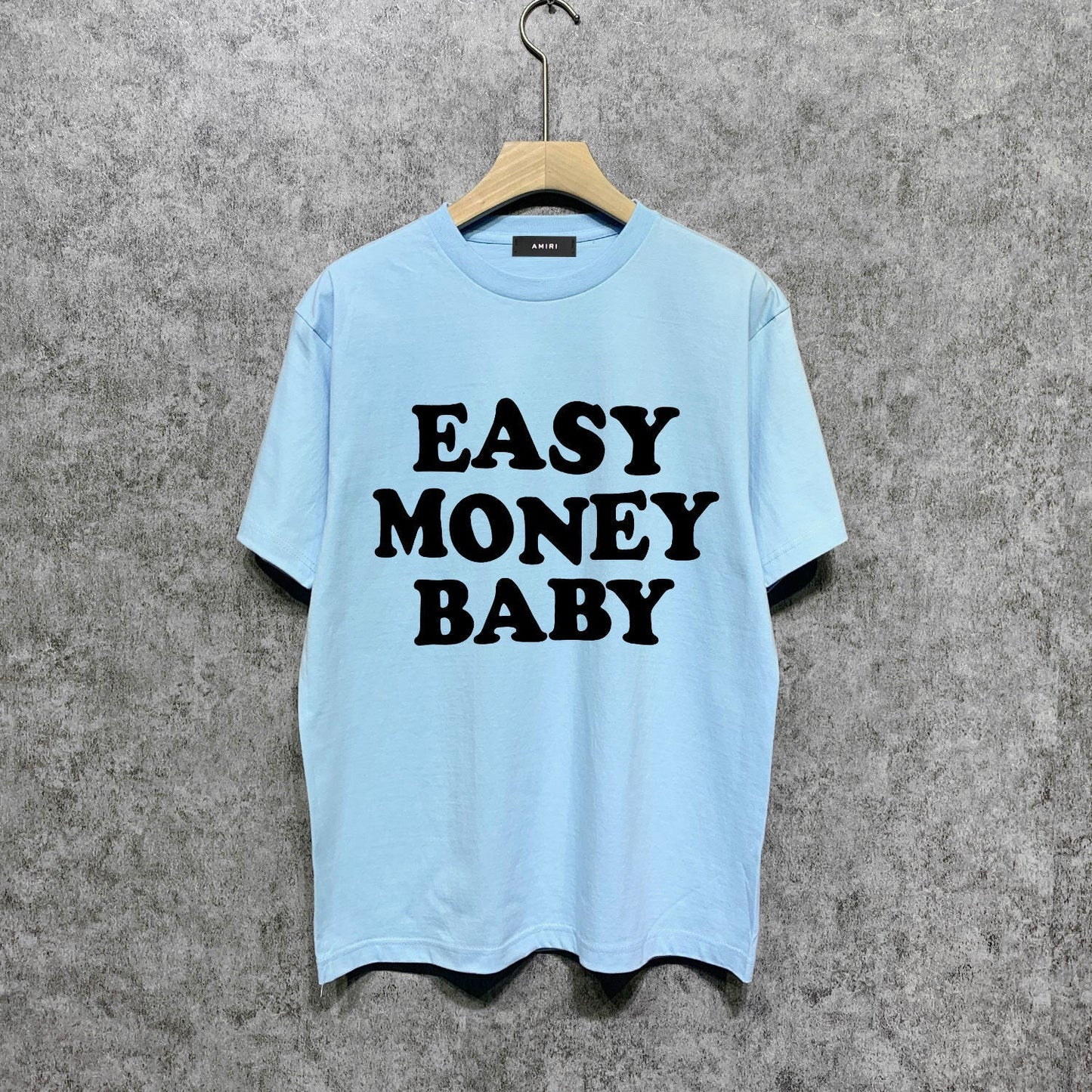 Amiri t shirts letterprinting short sleeves