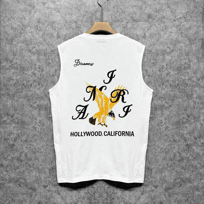 Amiri tank top hollywood eagle printing
