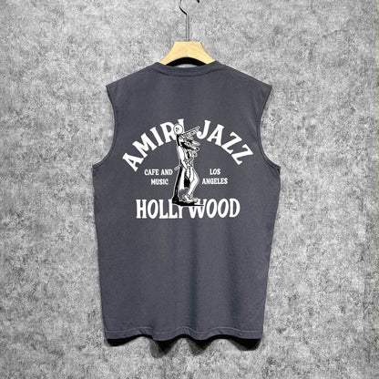 Amiri tank top wolf print