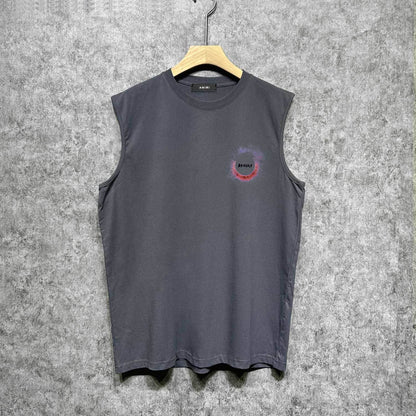 Amiri tank top splash color ring printing
