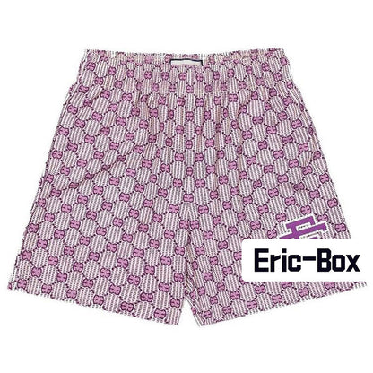 Grid Print Mesh Shorts
