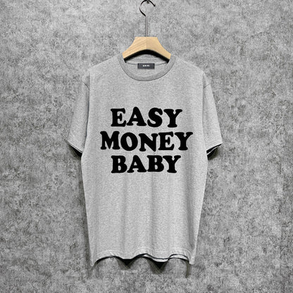 Amiri t shirts letterprinting short sleeves