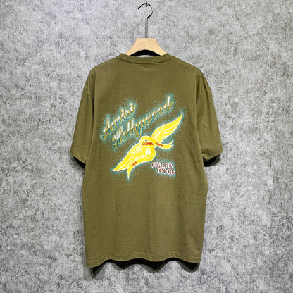 Amiri t shirts star point wings printing short sleeve