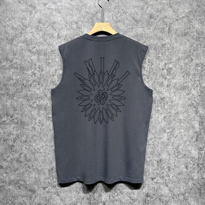 Amiri tank top dotted lotus printing