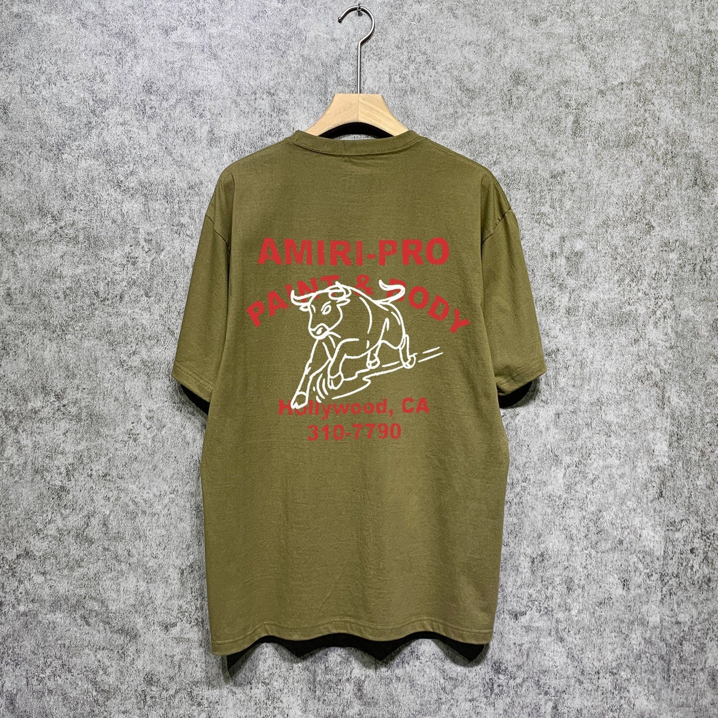 Amiri t shirts bull printing short sleeve