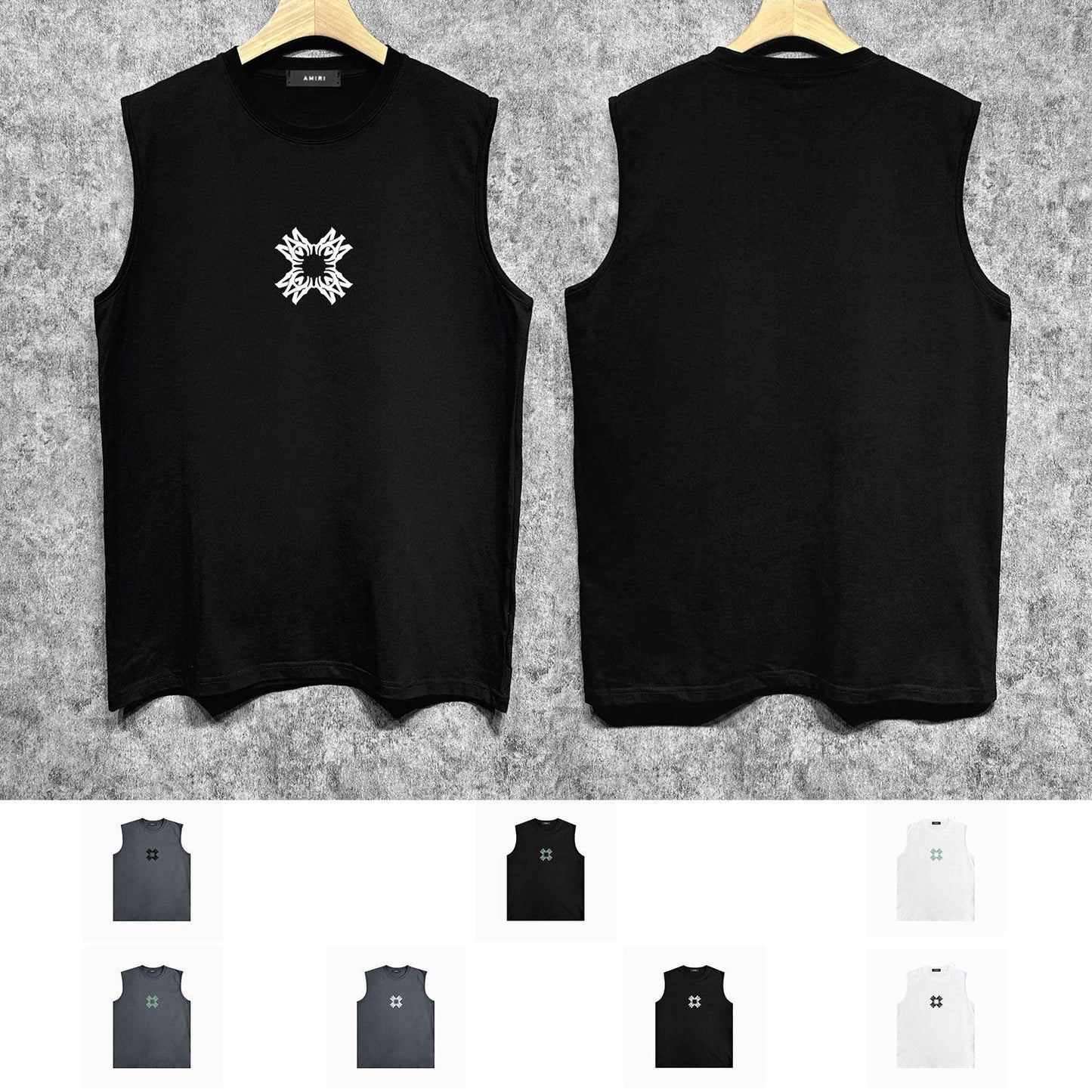 Amiri tank top with small simple letter print