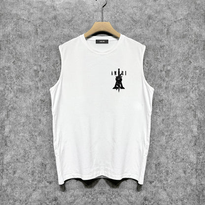 Amiri tank top sword printing