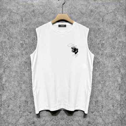 Amiri tank top black panther print