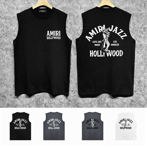 Amiri tank top wolf print