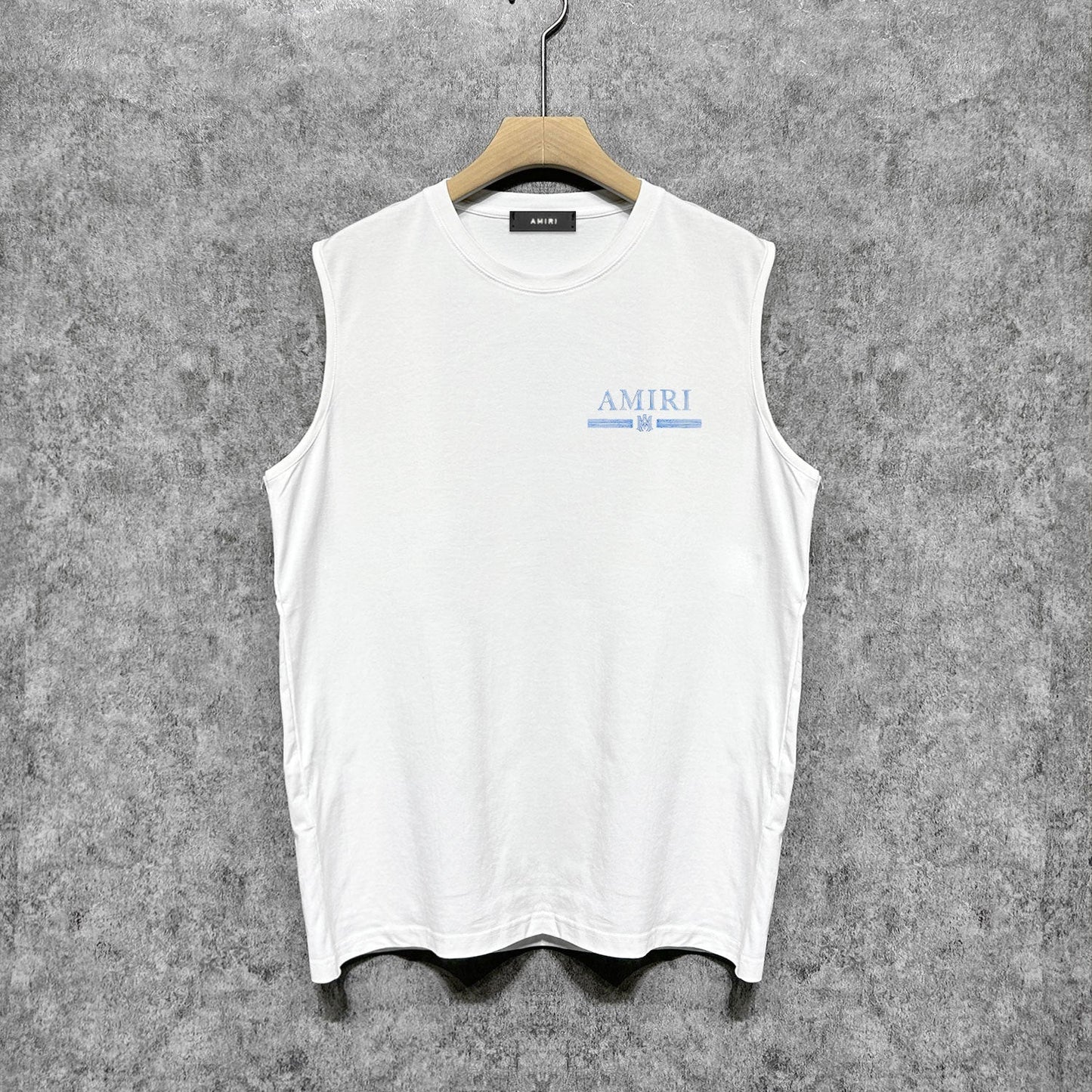 Amiri tank top with crayon horizontal stripes printing