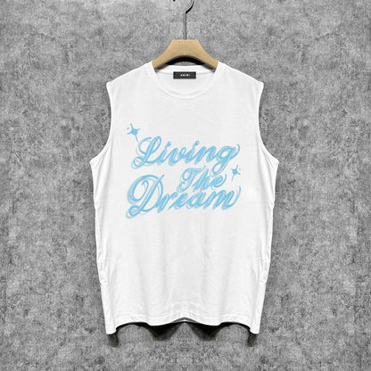 Amiri tank top cloud letterprinting