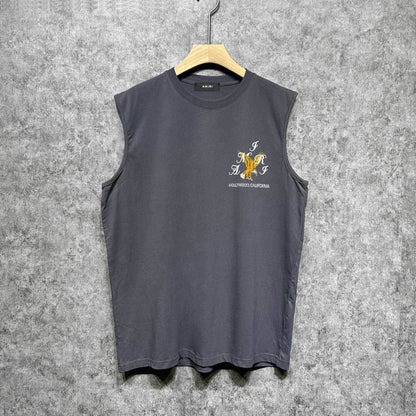Amiri tank top hollywood eagle printing