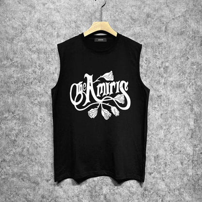 Amiri tank top morning glory printing