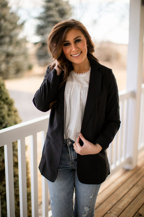 (SALE) Get After It Blazer (Black)