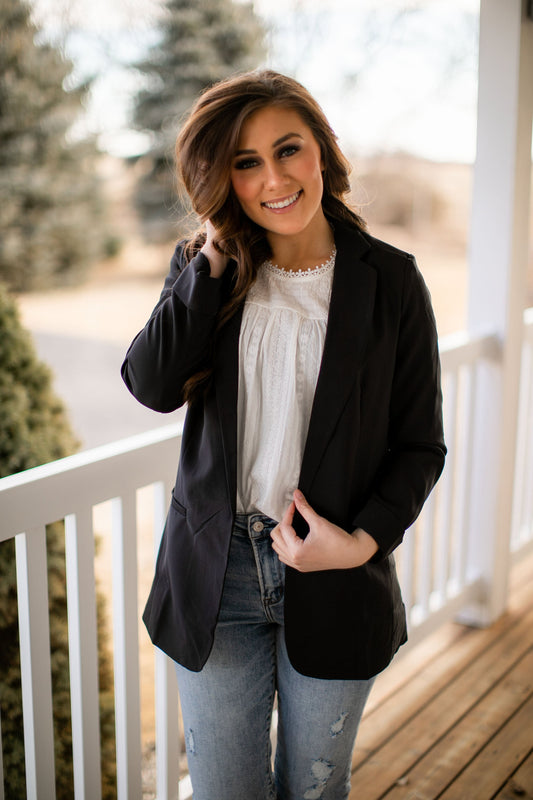 (SALE) Get After It Blazer (Black)