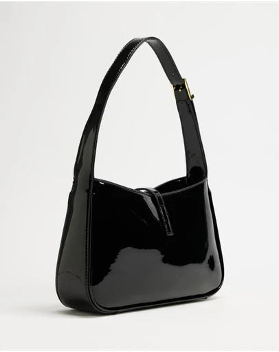 Clara Shoulder Bag Black Patent